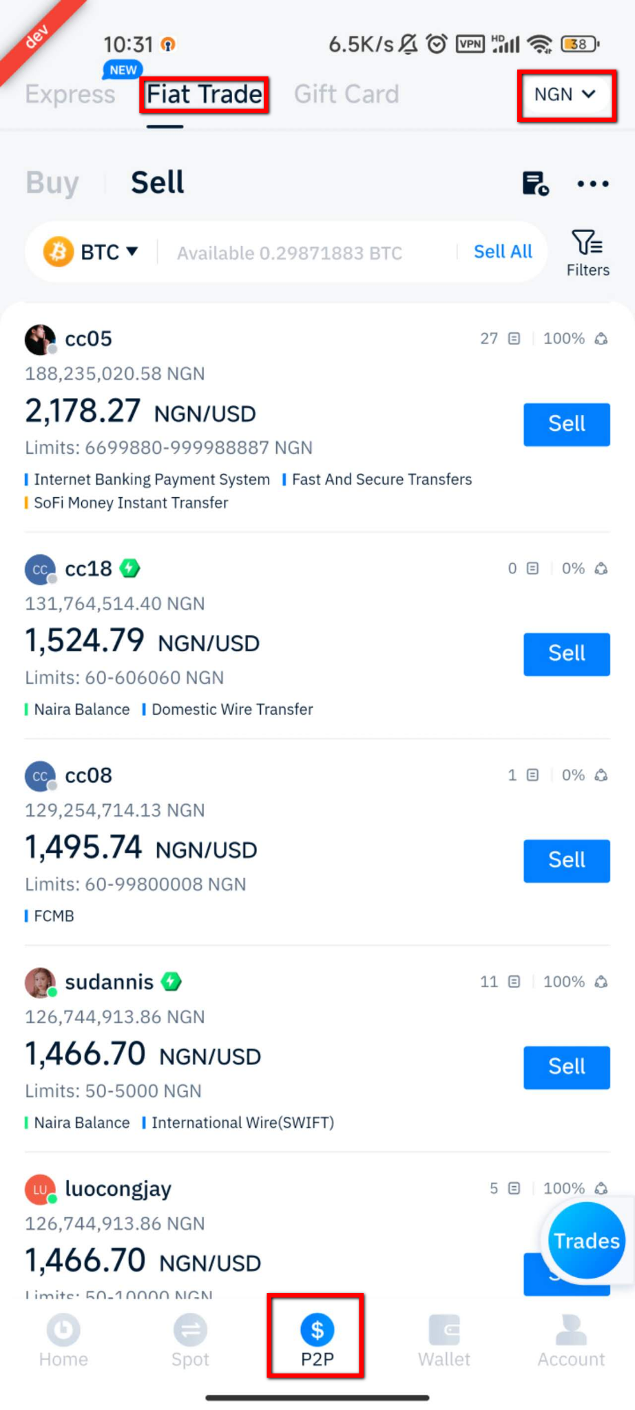 How to Use Naira Balance for P2P Trading – CoinCola Support